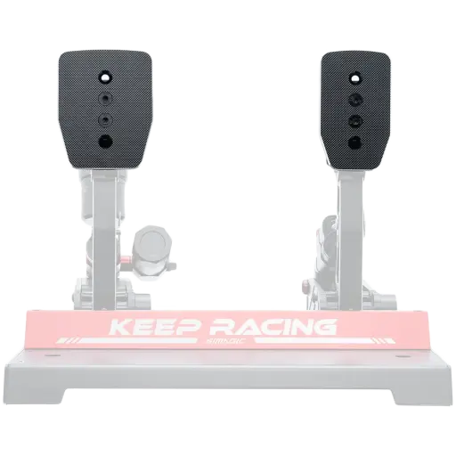 SIMAGIC Flat Dual Pedal Plates Set for P1000/P1000i Systems, S445