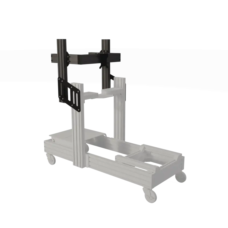 EG EVO Single Screen Add-On - Anodized in Black EG Evolved Simulator Rigs