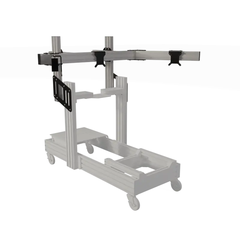 EG EVO Triple Screen Add-On - Standard Aluminium EG Evolved Simulator Rigs