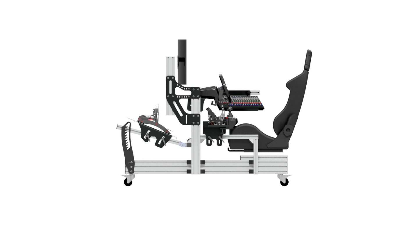 EG-R Aluminium Rig F1 Pedal Base Assembly Addon