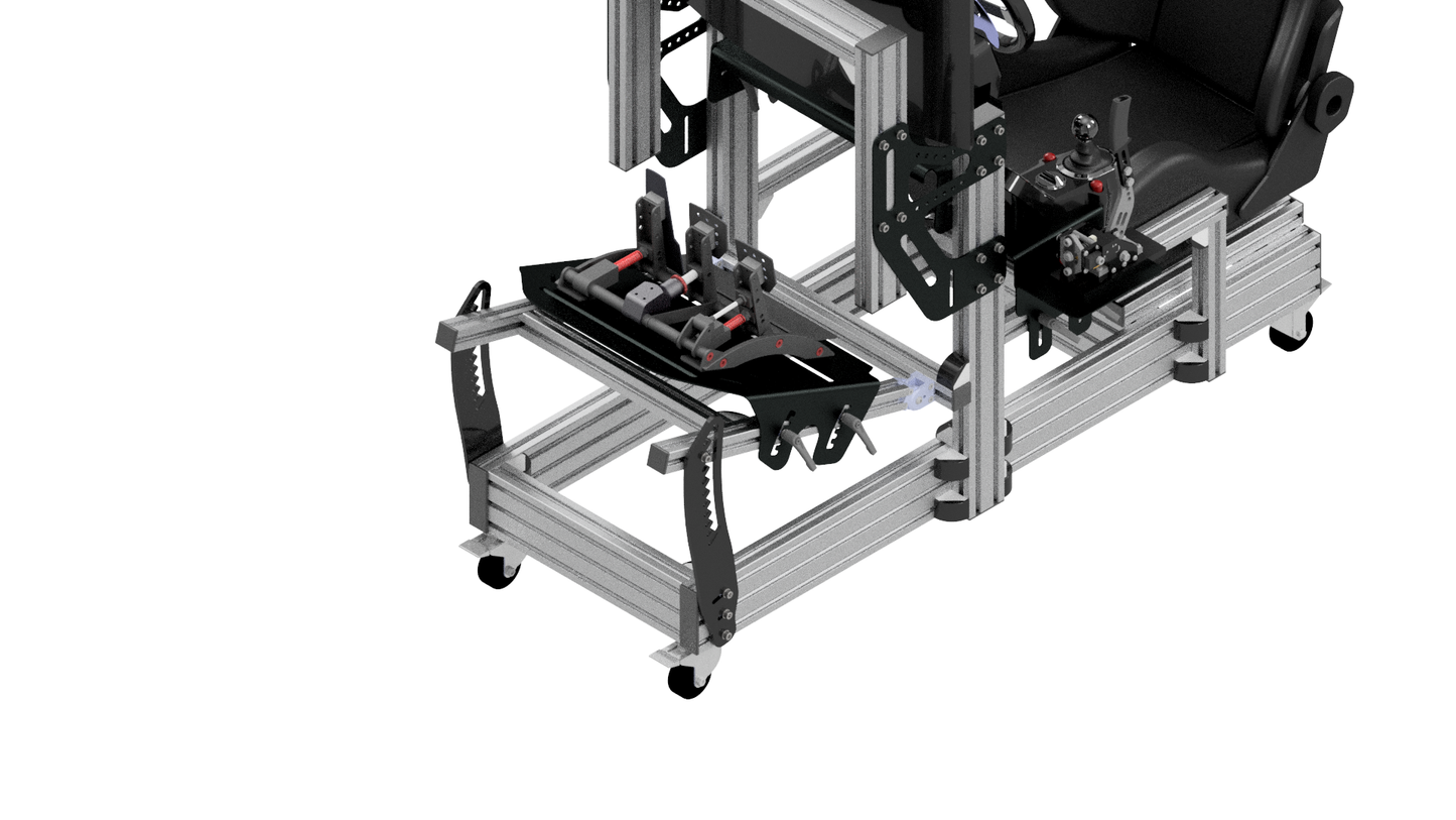 EG-R Aluminium Rig F1 Pedal Base Assembly Addon