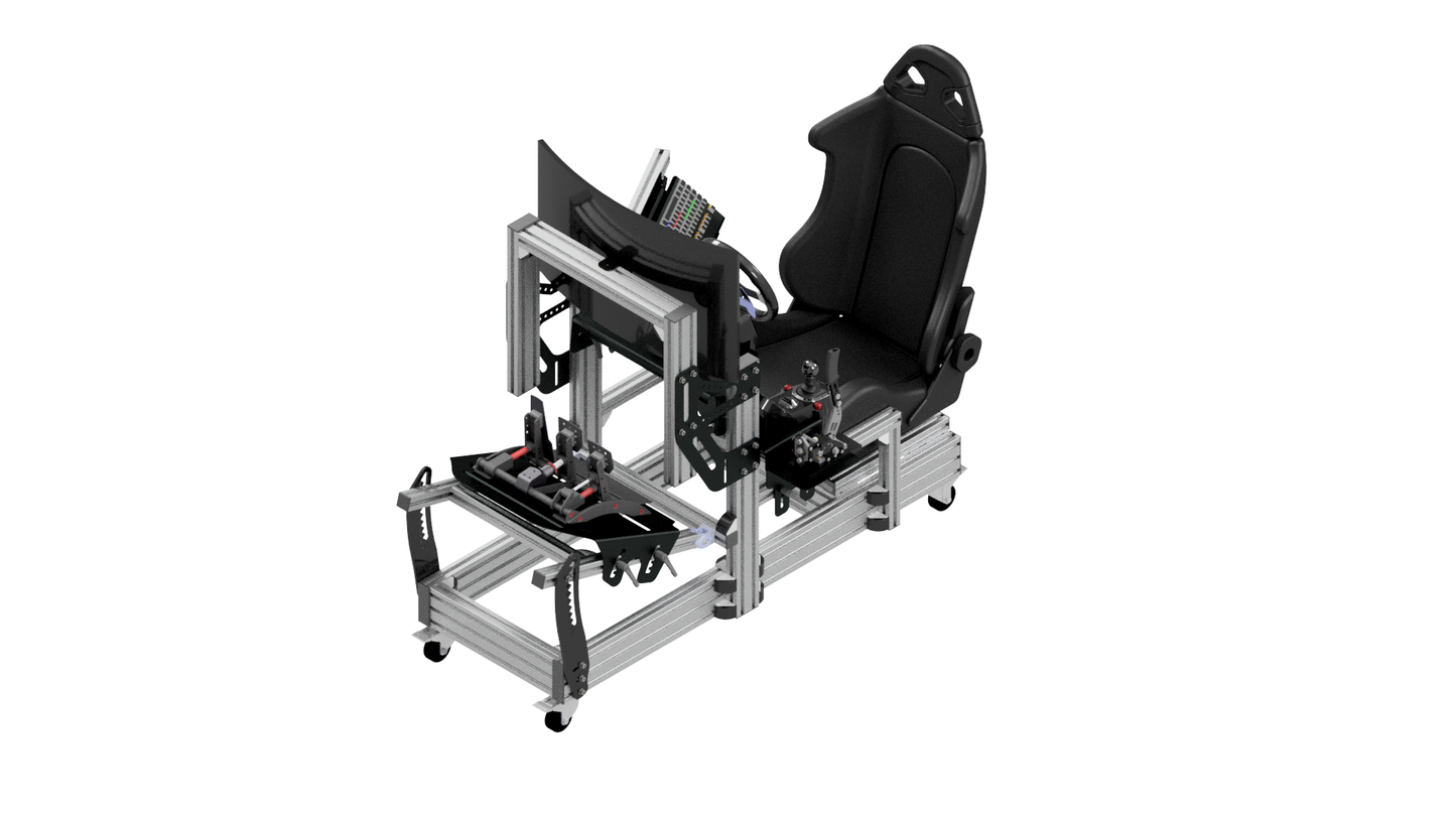 EG-R Aluminium Rig F1 Pedal Base Assembly Addon