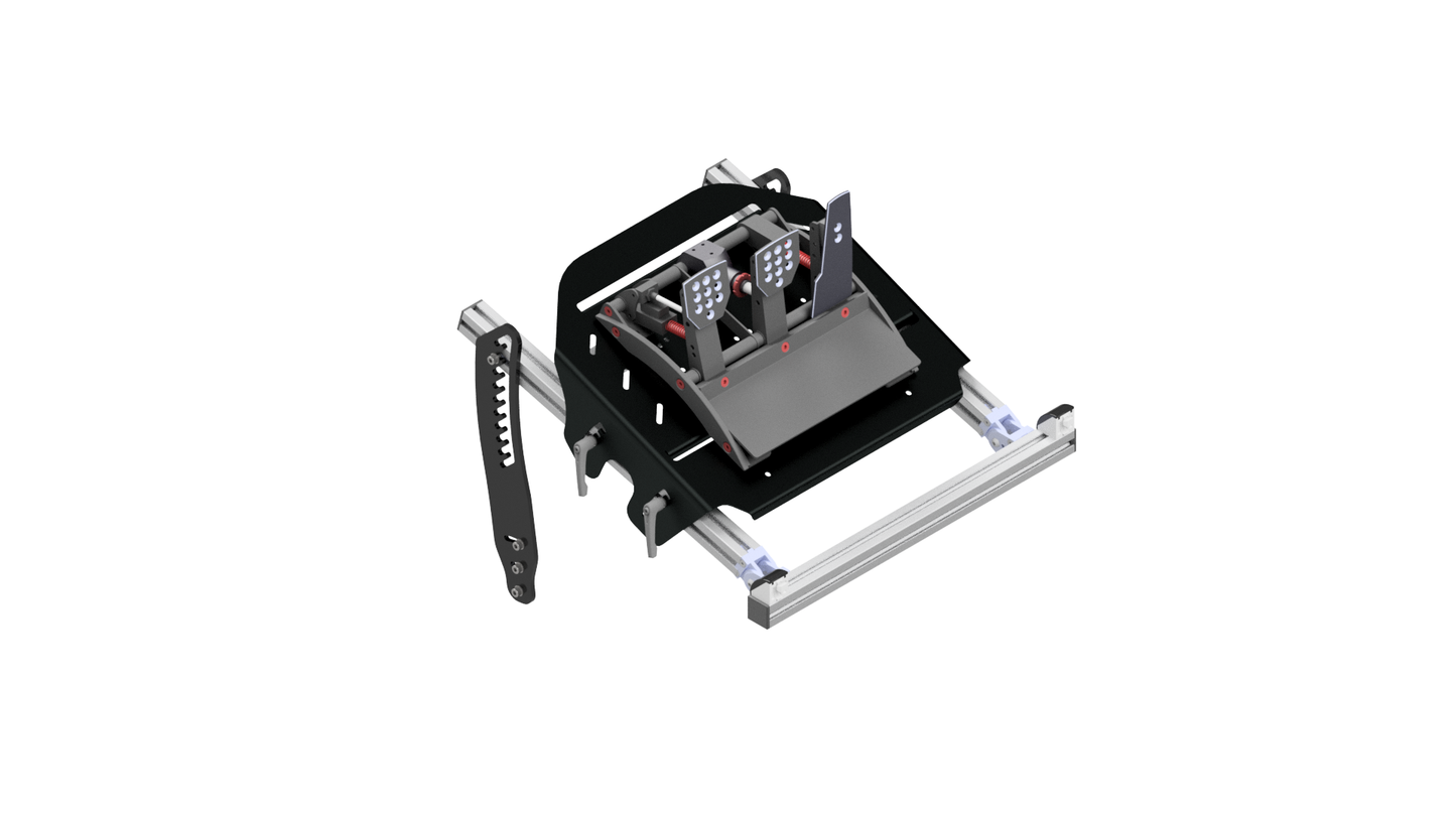 EG-R Aluminium Rig F1 Pedal Base Assembly Addon