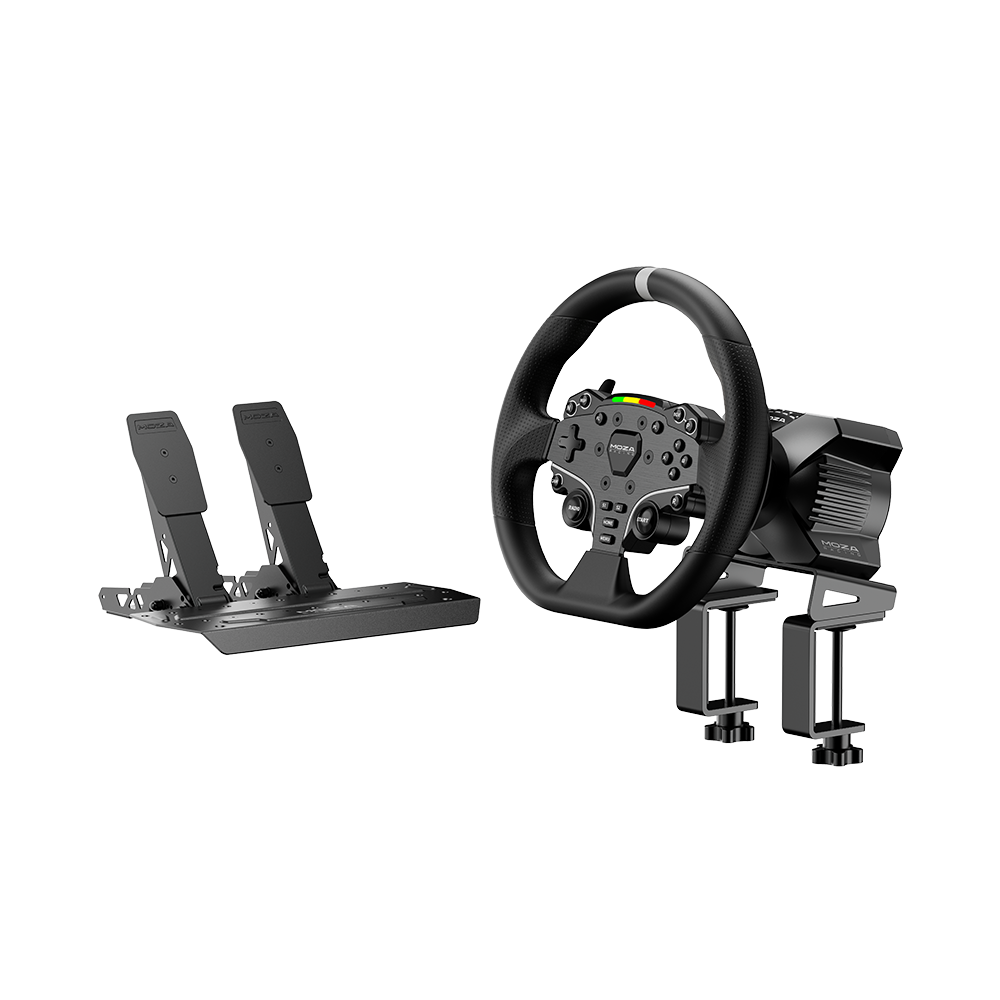 MOZA R3 Racing Wheel and Pedals - for PC ONLY – EG Evolved Simulator Rigs