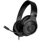 LORGAR Noah 101, Gaming headset with microphone, 3.5mm jack connection, cable length 2m, foldable design, PU leather ear pads, size: 185*195*80mm, 0.245kg, black