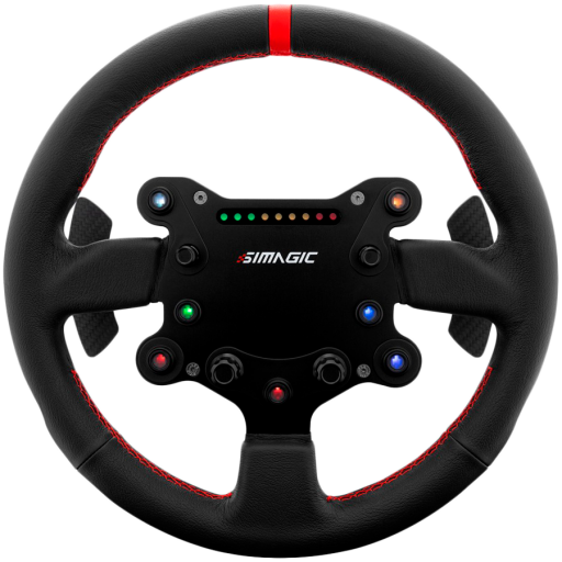 SIMAGIC GT‑Style GTS Steering Wheel for GT Simulation, suede finish ...