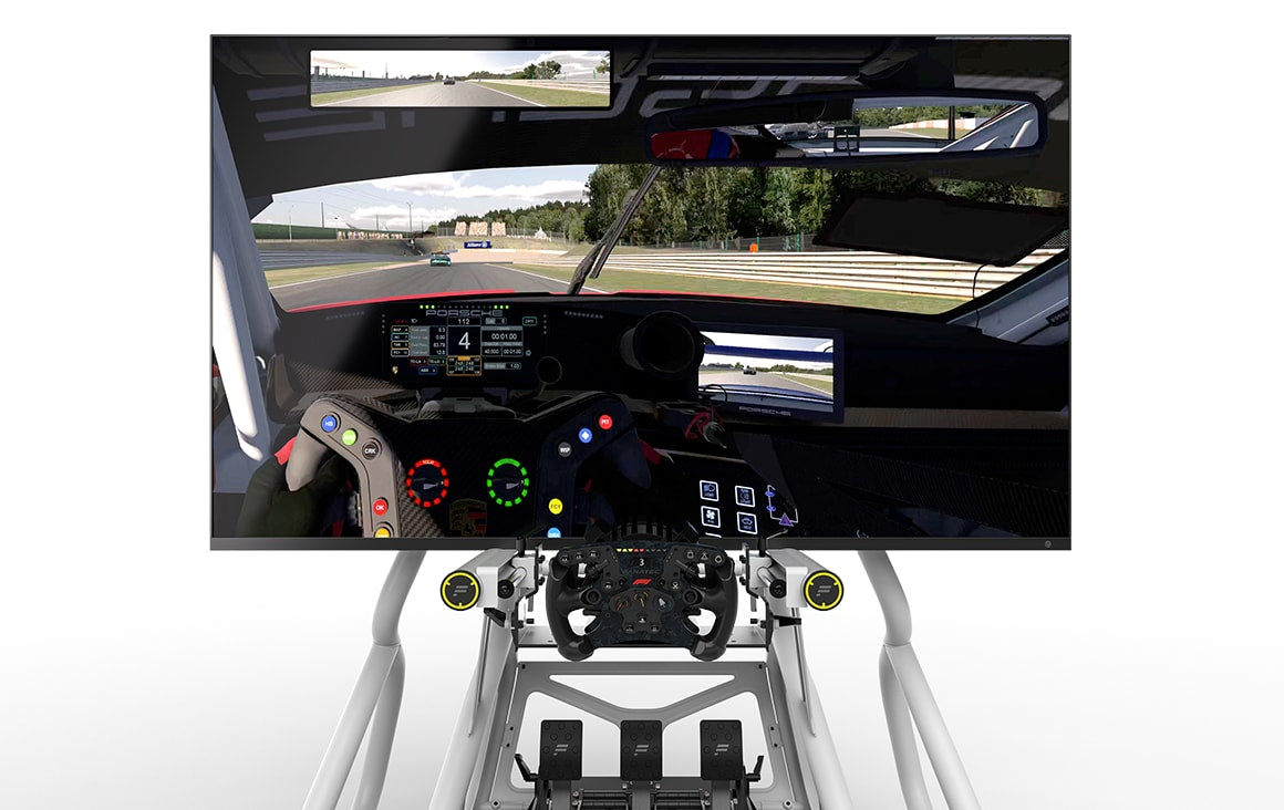 GT Cockpit Monitor Stand (White)