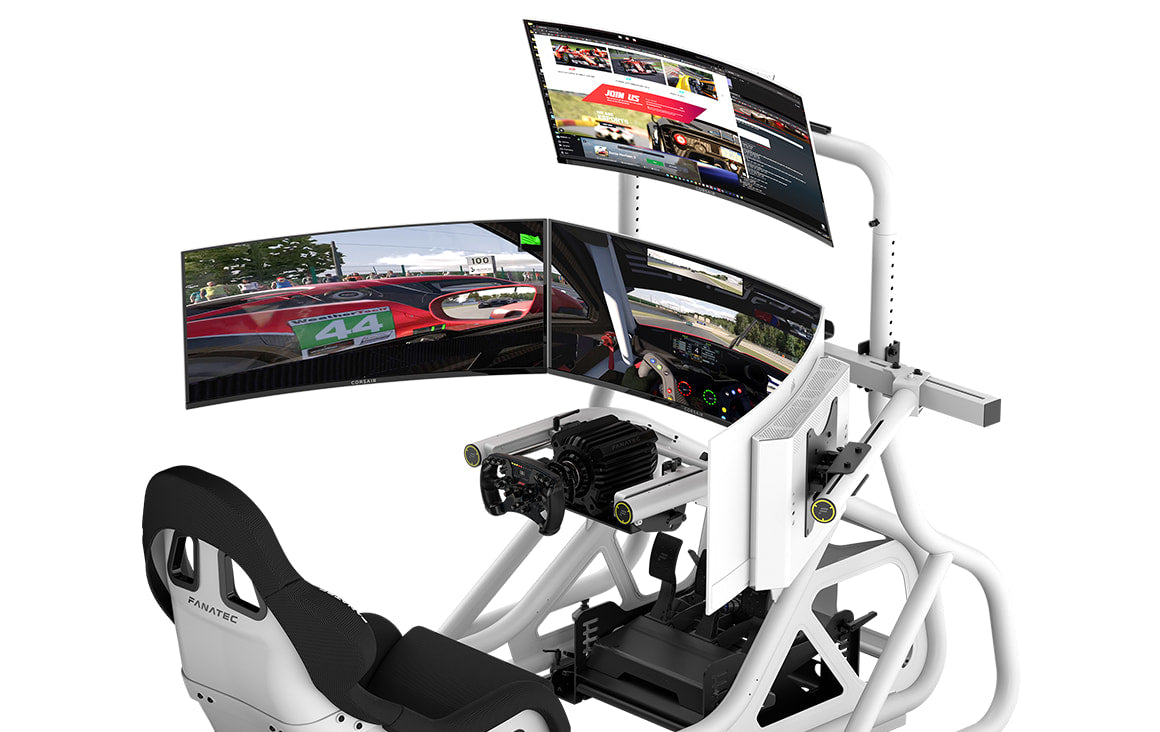 GT Cockpit Triple Monitor Expansion Kit (white)
