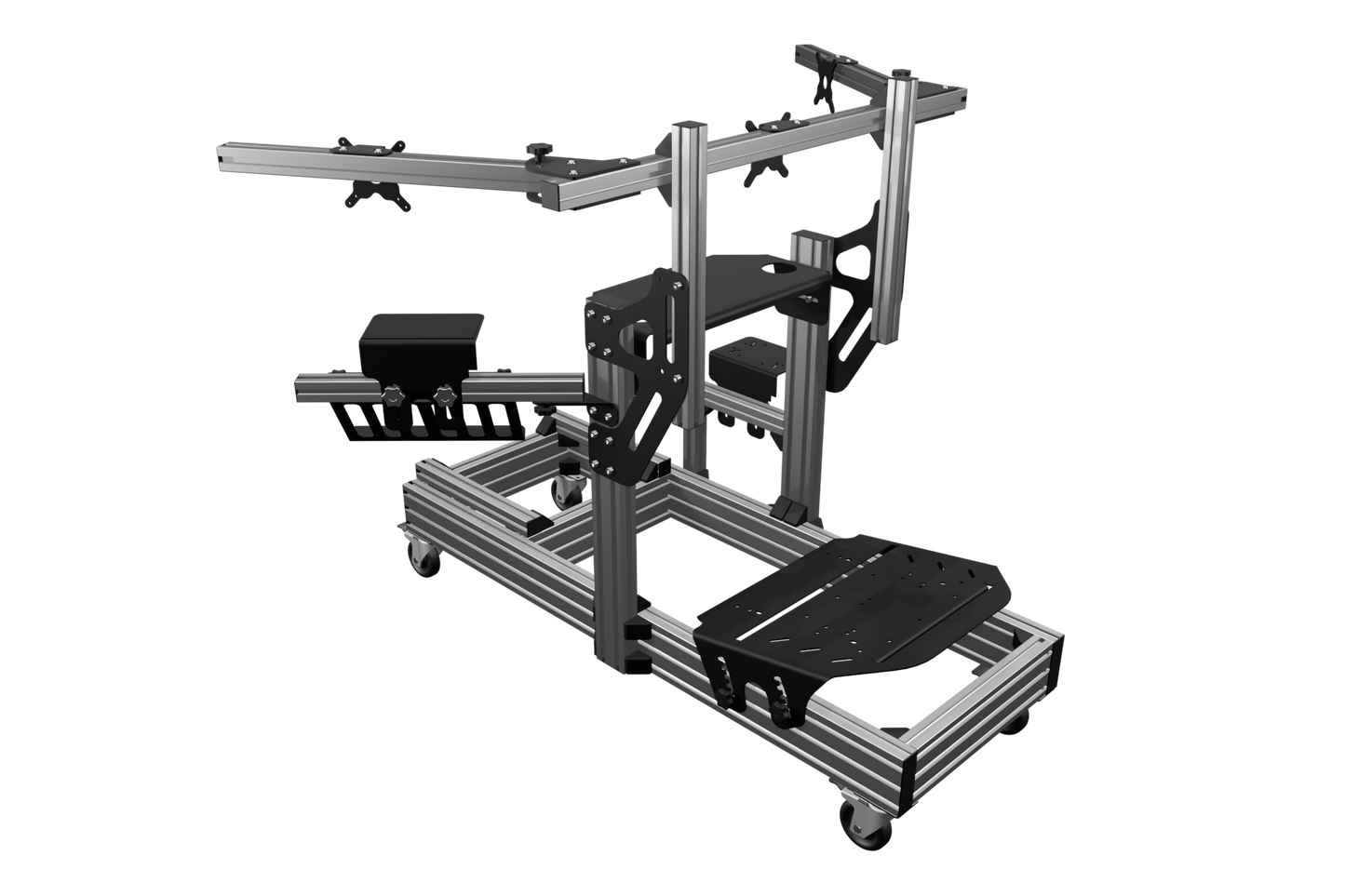 EG-R GTR Triple Monitor Aluminium Rig – EG Evolved Simulator Rigs