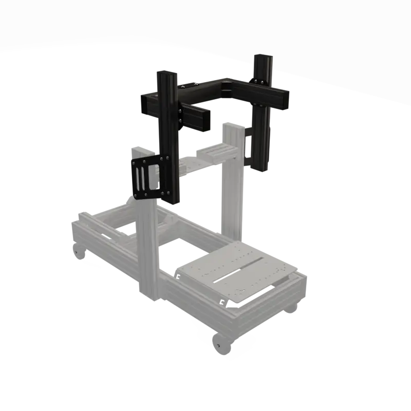 EG EVO Single Screen Add-On - Anodized in Black EG Evolved Simulator Rigs