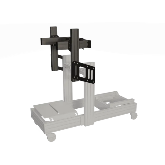 EG EVO Single Screen Add-On - Anodized in Black EG Evolved Simulator Rigs