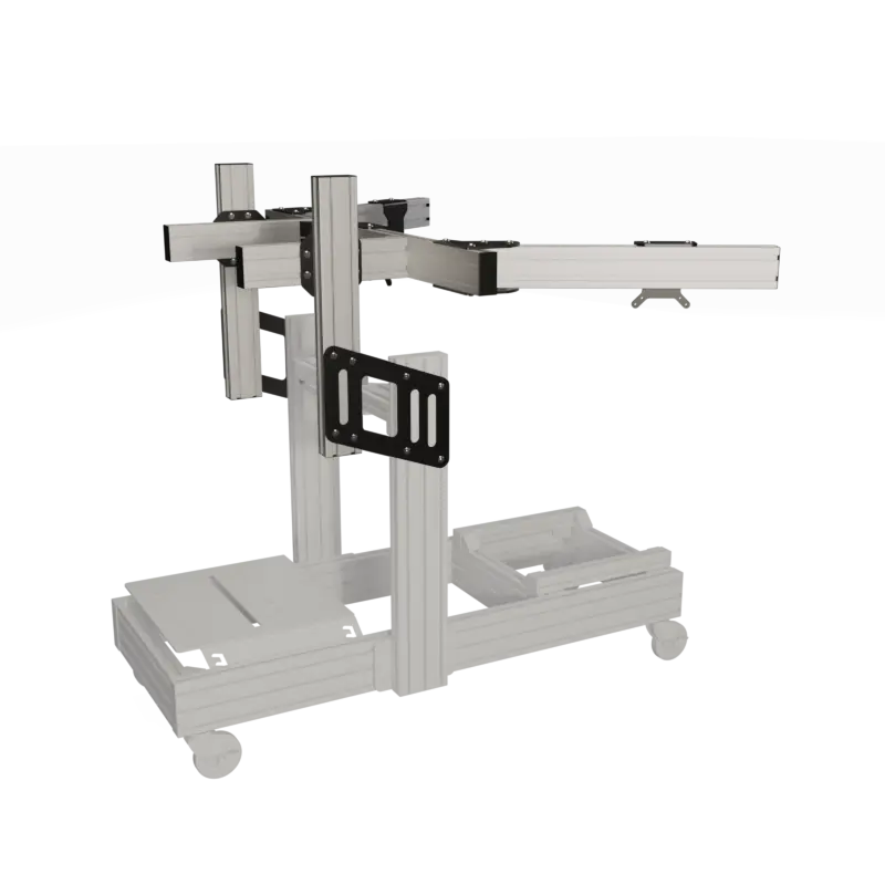 EG EVO Triple Screen Add-On - Standard Aluminium EG Evolved Simulator Rigs