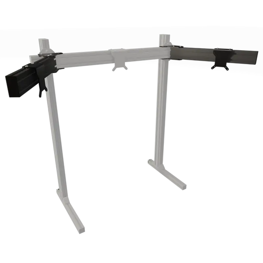EG EVO Triple Screen Arm Add-On - Anodized in Black EG Evolved Simulator Rigs