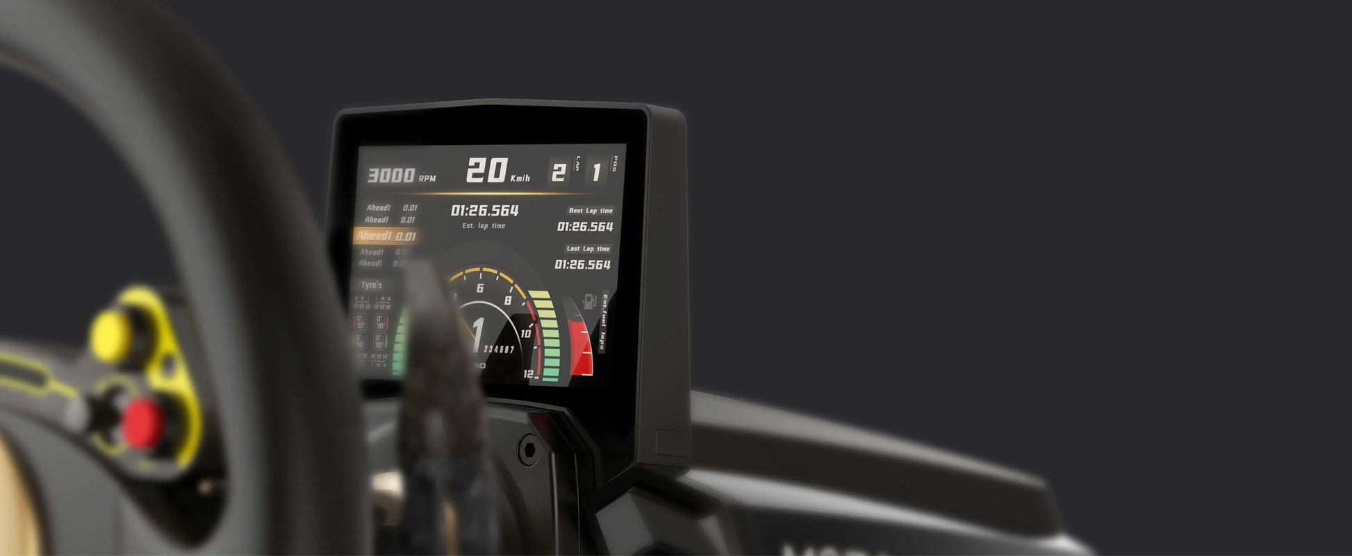 MOZA RM High-Definition Digital Dash – EG Evolved Simulator Rigs