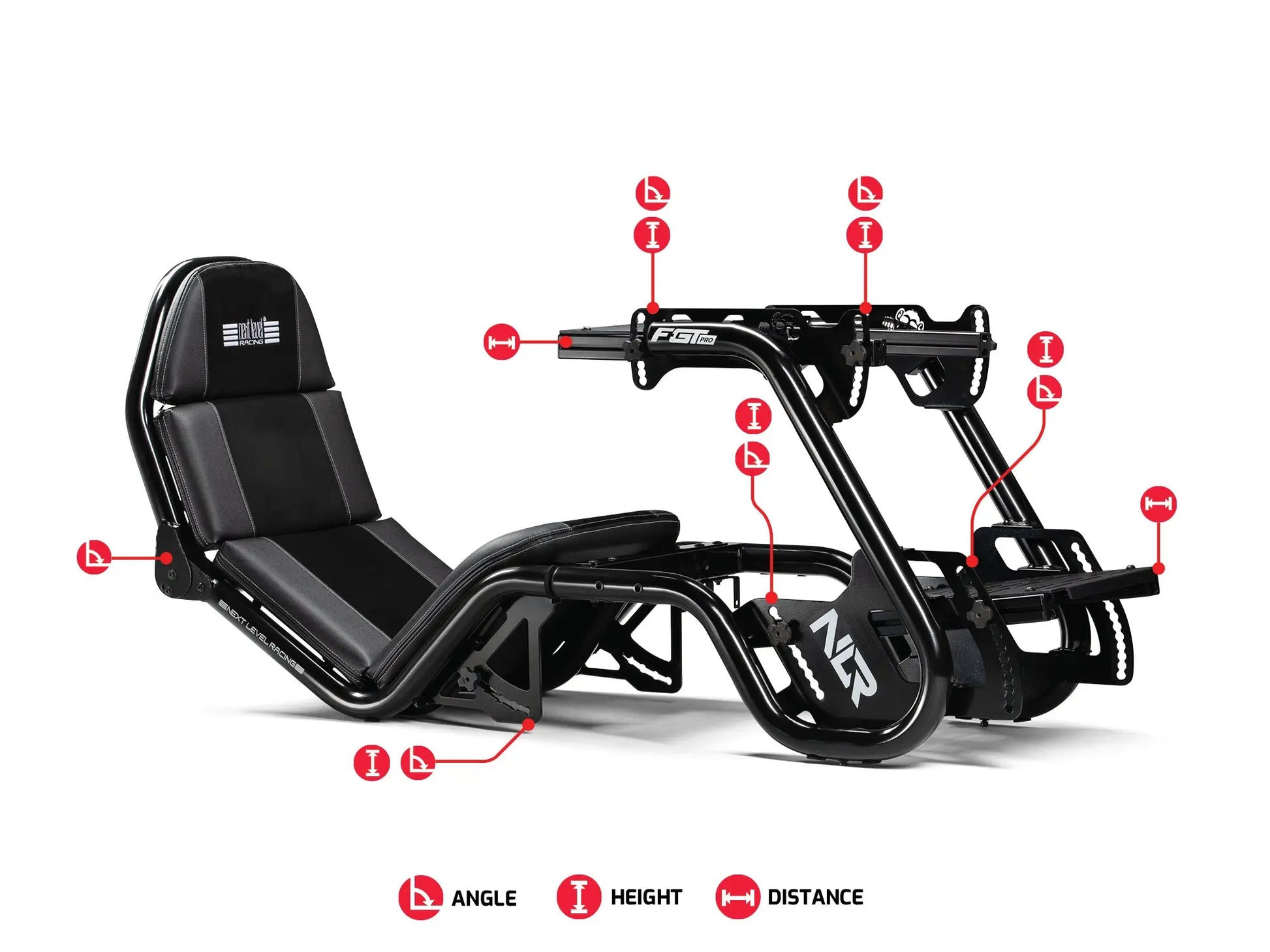 Next Level Racing - F-GT Pro Formula and GT Racing Simulator Cockpit- Black Edition Next Level Racing