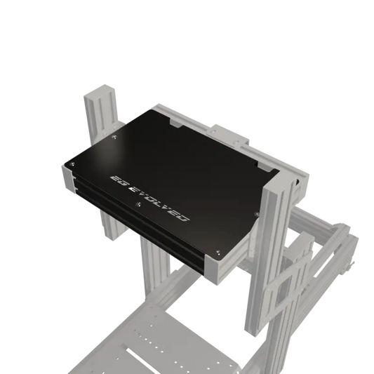 EG EVO Pc Tray Add-On - Anodized in Black EG Evolved Simulator Rigs