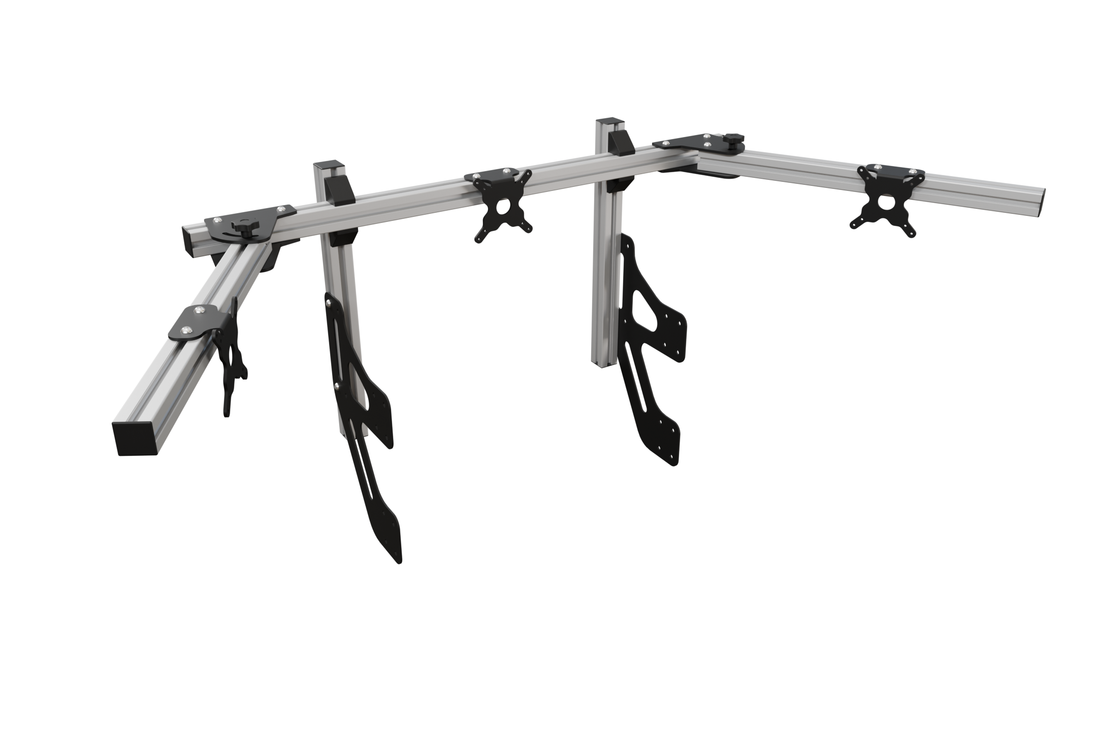 EG-R GT Triple Monitor A-Frame Assembly – EG Evolved Simulator Rigs