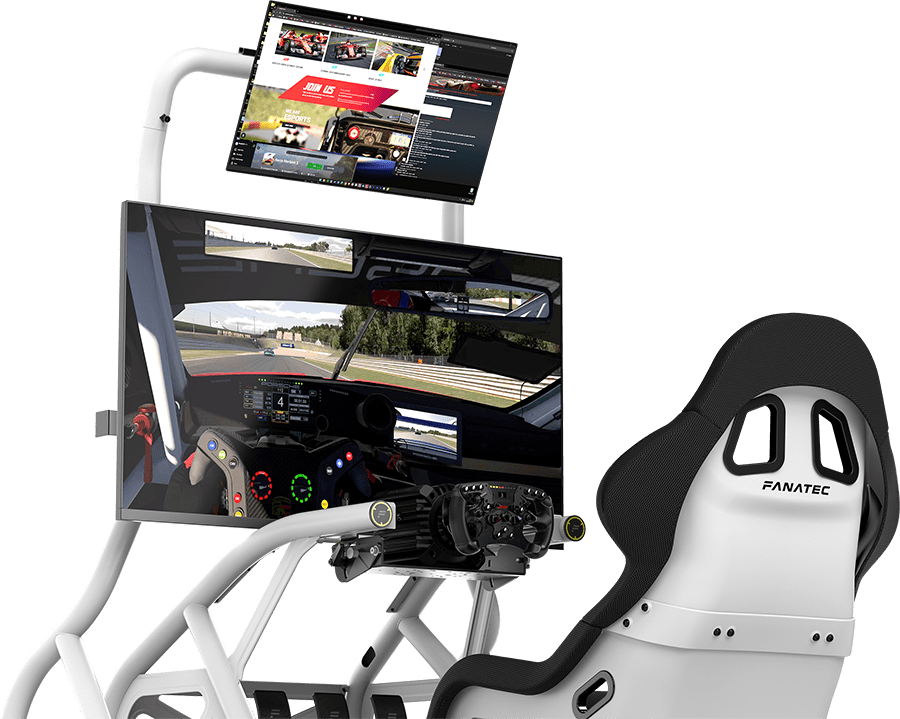 GT Cockpit Monitor Stand (White)