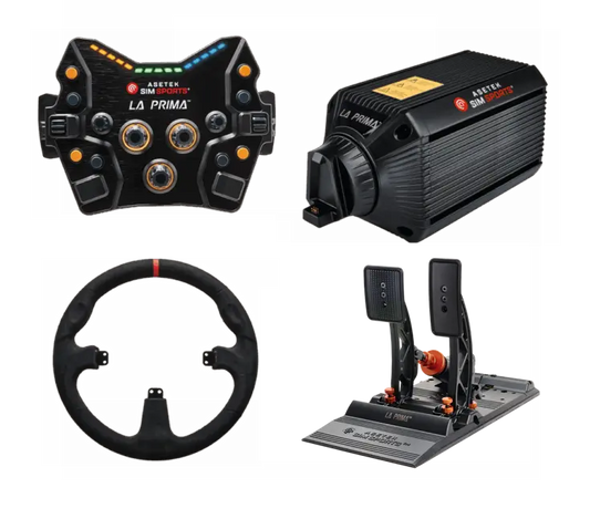 Asetek SimSports® La Prima™ Sim Racing GT Bundle Asetek