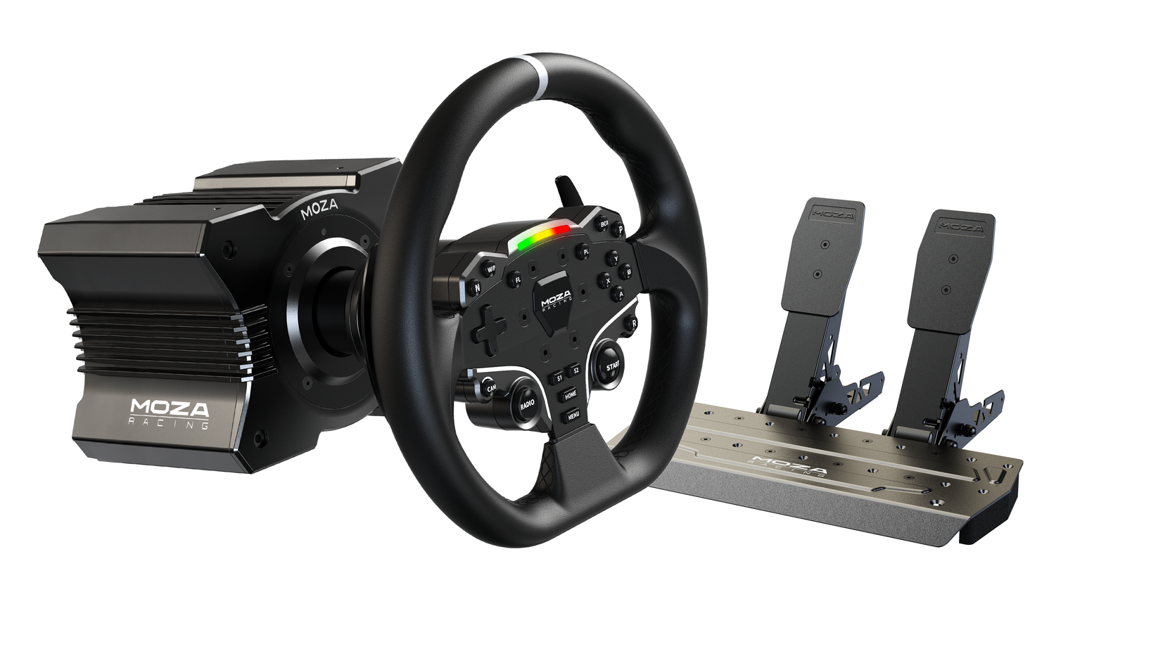 MOZA R5 Direct Drive Wheel Base Bundle – EG Evolved Simulator Rigs