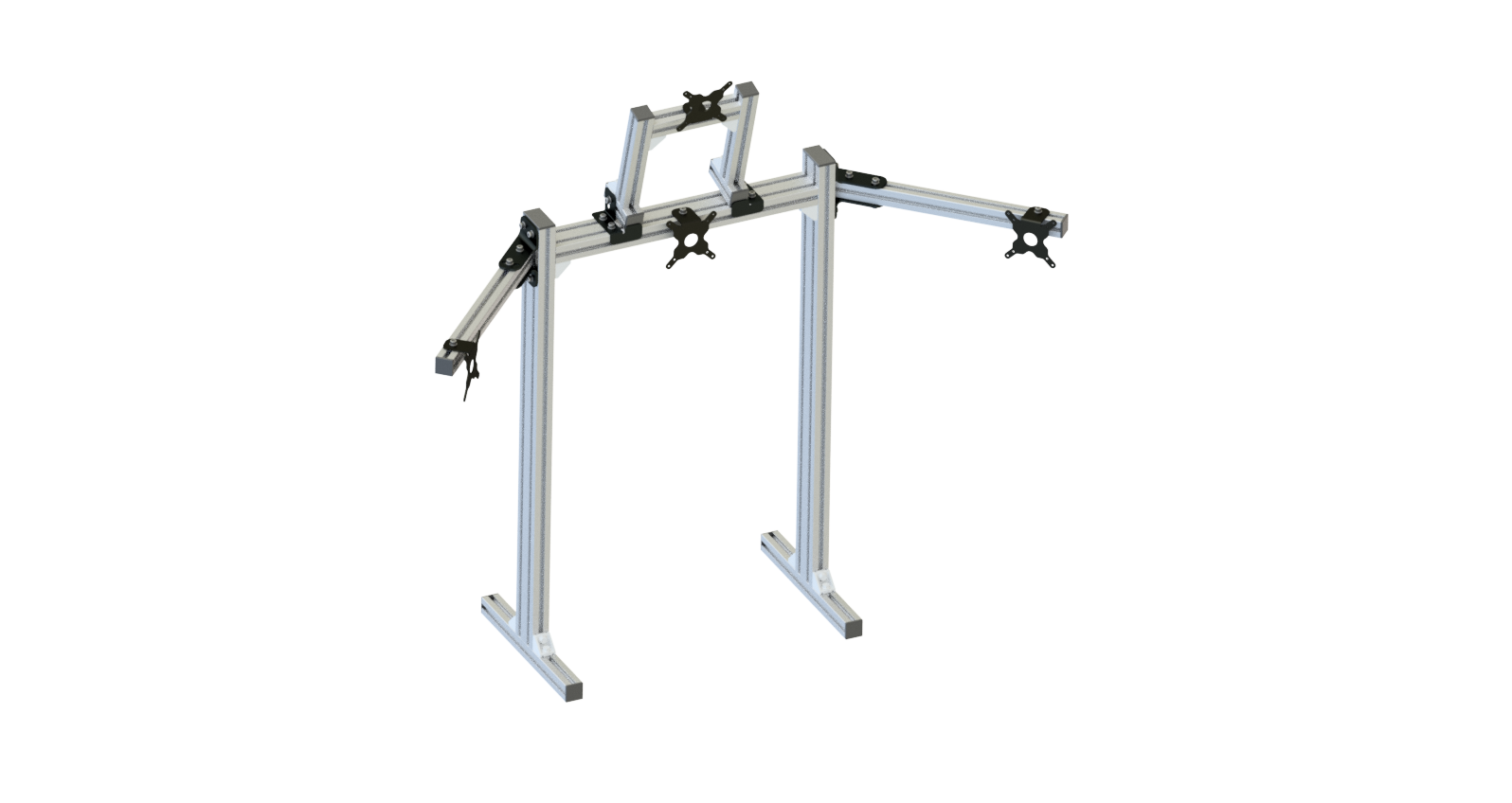 EG-R Standalone Monitor Stand (Four Screens) – EG Evolved Simulator Rigs