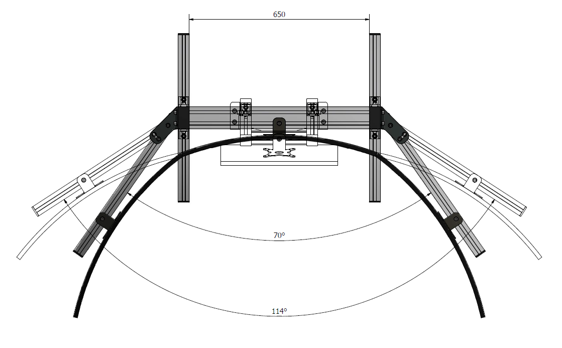 EG-R Standalone Monitor Stand (Triple Screen)